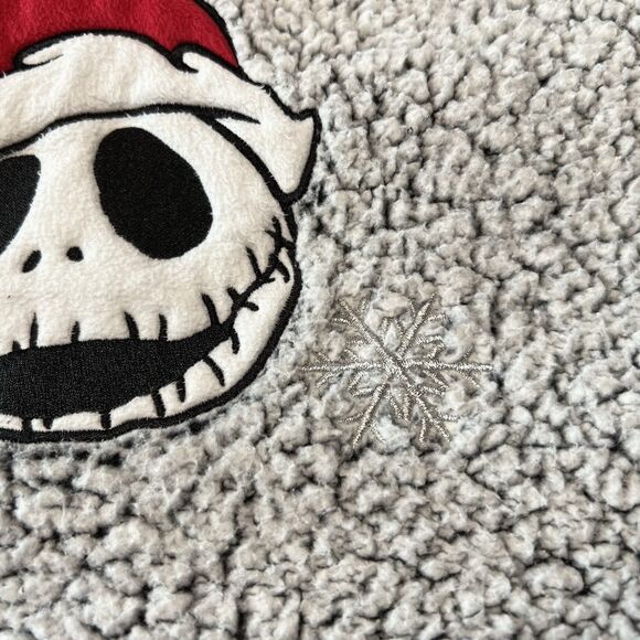 Disney The Nightmare Before Christmas Jack Skellington Santa Sherpa Top Medium - Picture 9 of 14